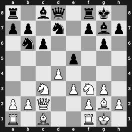 1954 Olympiad final B – Round 1 – Neu, Alexandre – 0-1 – Cuellar Gacharna, Miguel – G10