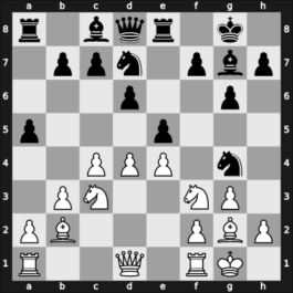 1954 Olympiad final B – Round 1 – Scafarelli, Francesco – 1-0 – Bohatyrchuk, Fedir Parfenovych – G21