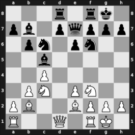 1954 Olympiad prel I – Round 1 – Beni, Alfred – 1/2-1/2 – Bronstein, David I – G5