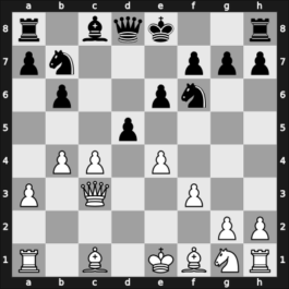 1954 Olympiad prel III – Round 1 – Weichselbaumer, Ernst – 1-0 – Matanovic, Aleksandar – G7