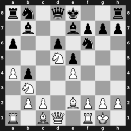1954 Olympiad prel IV – Round 1 – Unzicker, Wolfgang – 1-0 – Blau, Max – G17