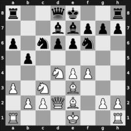 1954 Olympiad prel IV – Round 1 – Blau, Max – 0-1 – Barcza, Gedeon – G21