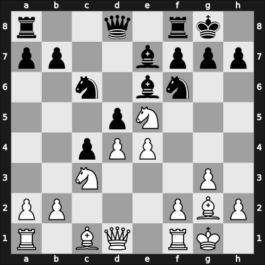 1954 Open – Round 7 – Zemitis, Val – 1/2-1/2 – Almgren, Sven – G11