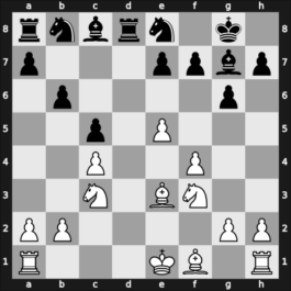 1954 Pan American Ch 2nd – Round 1 – Sherwin, James T – 1/2-1/2 – Rivise, Irving – G6