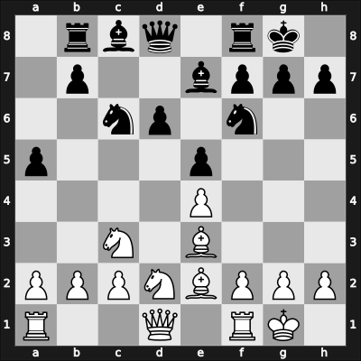 1954 Pan American Ch 2nd – Round 1 – Bisguier, Arthur B – 1/2-1/2 – Rossolimo, Nicolas – G11