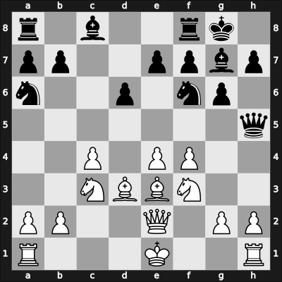 1954 Pan American Ch 2nd – Round 13 – Sherwin, James T – 1/2-1/2 – Rossolimo, Nicolas – G30