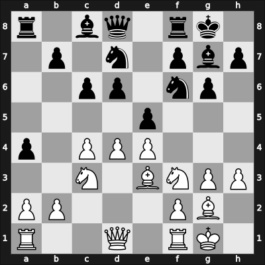 1954 Prague zt – Round 6 – Stahlberg, Gideon – 1/2-1/2 – Pedersen, Ebbe – G30
