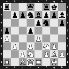 1954 URS Ch sf – Round 5 – Ljavdansky, Vladimir – 1/2-1/2 – Mikenas, Vladas – G11