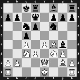 1954 URS Ch sf – Round 15 – Gusev, Nikolay N – 0-1 – Khasin, Abram – G23