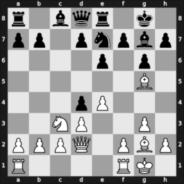 1954 URS Ch sf Gorky – Round 9 – Simagin, Vladimir – 1-0 – Mikenas, Vladas – G10