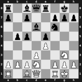 1954 URS Ch sf Leningrad RUS – Round 18 – Levit, Roman – 1/2-1/2 – Lisitsin, Georgy – G21