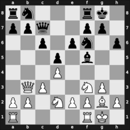 1954 URS Ch sf Leningrad RUS – Round 20 – Klaman, Konstantin Mikhailovich – 1-0 – Estrin, Yakov – G24
