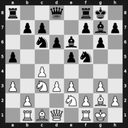 1954 URS Ch, semi final – Round 1 – Korchnoi, Viktor – 1-0 – Pimenov, Serafim – G1