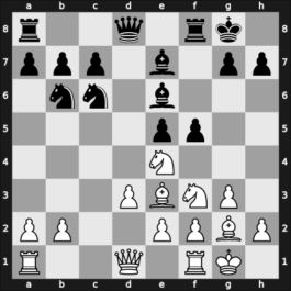 1954 URS Ch, semi final – Round 1 – Suetin, Alexey S – 1/2-1/2 – Flohr, Salo – G2