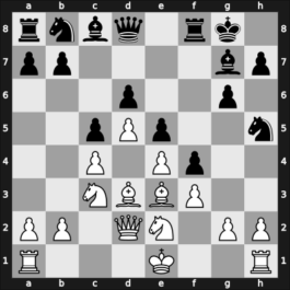 1954 URS Ch, semi final – Round 1 – Kasparian, Genrikh – 0-1 – Gurgenidze, Bukhuti – G13