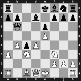 1954 URS Ch, semi final – Round 1 – Antoshin, Vladimir S – 1-0 – Kasparian, Genrikh – G19
