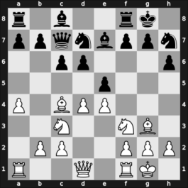 1954 URS Ch, semi final – Round 1 – Pimenov, Serafim – 1/2-1/2 – Kasparian, Genrikh – G23