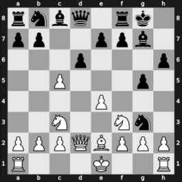 1954 URS Ch, semi final – Round 1 – Antoshin, Vladimir S – 1/2-1/2 – Gurgenidze, Bukhuti – G37