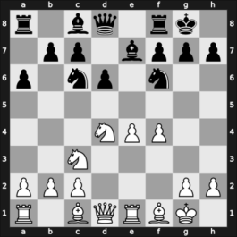 1954 URS Ch, semi final – Round 1 – Pimenov, Serafim – 1-0 – Bannik, Anatolij – G65