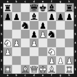 1954 URS Ch, semi final – Round 1 – Suetin, Alexey S – 0-1 – Antoshin, Vladimir S – G68