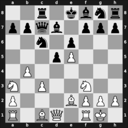 1954 URS Ch, semi final – Round 1 – Antoshin, Vladimir S – 1-0 – Bannik, Anatolij – G69