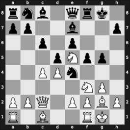 1954 URS Ch, semi final – Round 1 – Moiseev, Oleg – 1-0 – Kasparian, Genrikh – G76