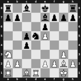 1954 URS Ch, semi final – Round 1 – Lebedev, Boris – 1/2-1/2 – Sokolsky, Alexey – G85