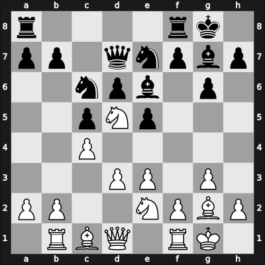 1954 URS Ch, semi final – Round 6 – Moiseev, Oleg – 1-0 – Lebedev, Boris – G89
