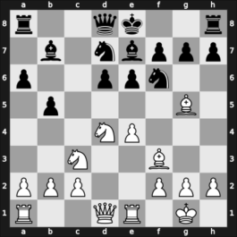 1954 URS Ch, semi final – Round 10 – Bannik, Anatolij – 1-0 – Lebedev, Boris – G98