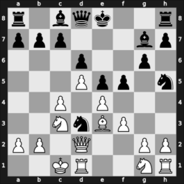 1954 URS Team Ch – Round 1 – Alatortsev, Vladimir N. – 0-1 – Borisenko, Georgy K – G9