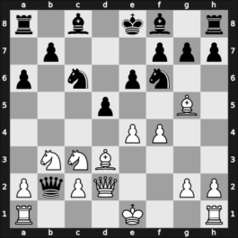 1954 URS Team Ch – Round 3 – Nezhmetdinov, Rashid – 1/2-1/2 – Shcherbakov, Vitaly – G47