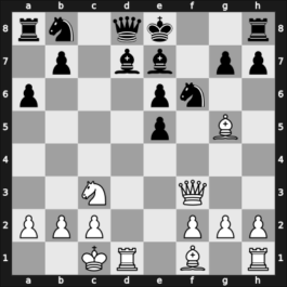 1954 URS Team Ch – Round 3 – Khavin, Abram Leonidovich – 1/2-1/2 – Borisenko, Georgy K – G48