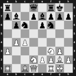 1954 URS Team Ch – Round 5 – Poljak, Srebrenka – 0-1 – Borisenko, Georgy K – G78