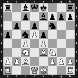 1954 URS Team Ch – Round 8 – Klovans, Janis – 0-1 – Baranov, Boris – G149