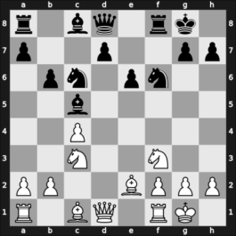 1954 URS Team Ch – Round 9 – Kholmov, Ratmir D – 1/2-1/2 – Moiseev, Oleg – G151