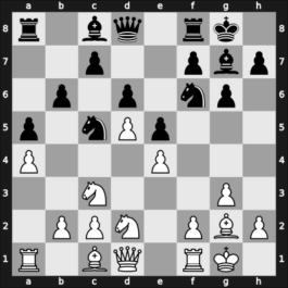 1954 URS Team Ch – Round 9 – Klaman, Konstantin Mikhailovich – 1/2-1/2 – Lutikov, Anatoly S – G160