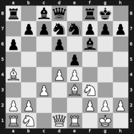 1954 URS Team Ch – Round 10 – Nezhmetdinov, Rashid – 1-0 – Bonch-Osmolovsky, Mikhail – G186