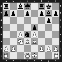 1954 URS Team Ch – Round 11 – Kholmov, Ratmir D – 1-0 – Aronson, Lev – G199