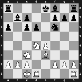 1954 URS Team Ch – Round 11 – Byvshev, Vasily – 1/2-1/2 – Lutikov, Anatoly S – G202