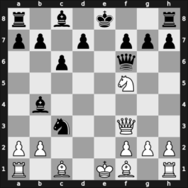 1954 URS-chTJ Coop – Round ? – Tal, Mikhail – 1-0 – Averbakh, Yuri L – G26