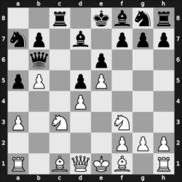 1954 US Open 55th – Round 10 – Bisguier, Arthur B – 1-0 – Whitaker, Norman – G13