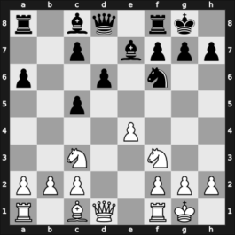 1954 World Championship 20th – Round 11 – Smyslov, Vladimir – 1-0 – Botvinnik, Mikhail – G11