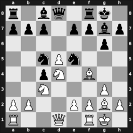 1955 Aberystwyth ch-BCF – Round 6 – Abrahams, Gerald – 1/2-1/2 – Moore, Bobby – G27