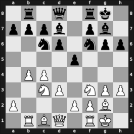 1955 Argentina – Round 3 – Najdorf, Miguel – 1/2-1/2 – Marini, Luis – G20