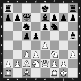 1955 Argentina – Round 6 – Rossetto, Hector – 0-1 – Najdorf, Miguel – G43