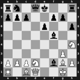 1955 Argentina – Round 9 – Najdorf, Miguel – 1-0 – Corte, Cesar J – G68