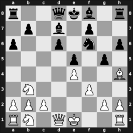 1955 Argentina – Round 16 – Rossetto, Hector – 1/2-1/2 – Wexler, Bernardo – G115