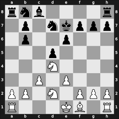1955 Argentina – Round 18 – Sanguinetti Lopez, Jose Pablo – 1/2-1/2 – Guimard, Carlos E – G128