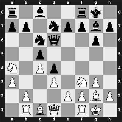 1955 Argentina – Round 19 – Behrensen, Jorge – 1/2-1/2 – Maderna, Carlos – G139