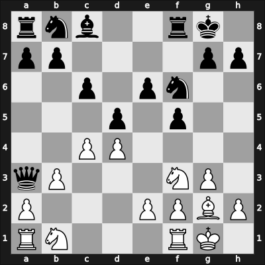1955 Budapest – Round 1 – Jenei, Ferenc – 1/2-1/2 – Weinberger, Tibor – G19